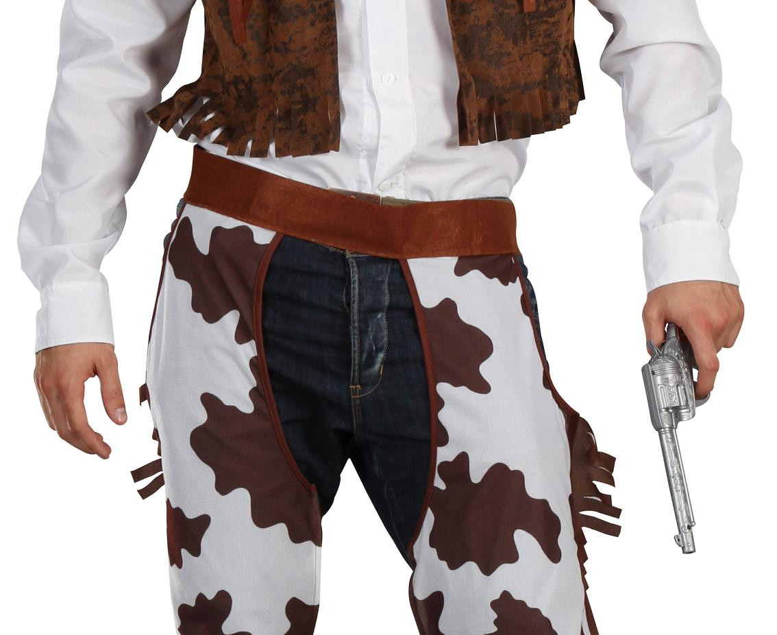 Role play-set for adult Cowboy (vest, scarf, chaps, hat), size 52
